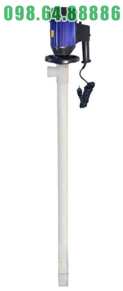 Bơm rút phuy axit – kiềm đậm đặc, thân PTFE/hợp kim model JDT-600W